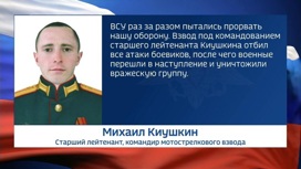 Мотострелковый взвод старшего лейтенанта Киушкина уничтожил группу боевиков