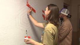 Художники-волонтеры превратили стены Волгоградского психоневрологического интерната в холст