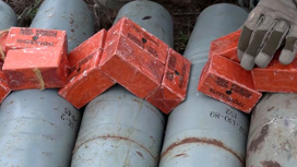 В Херсонской области саперы уничтожают неразорвавшиеся снаряды и тайники