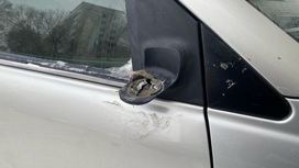 Неизвестный мужчина оторвал зеркала заднего вида двух автомобилей в Новосибирске