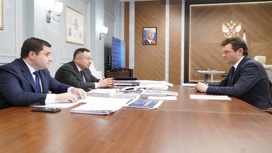 Вице-губернатор Орловской области Бирюков встретился с Министром строительства Файзуллиным