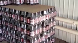 Полицейские изъяли 11 тысяч бутылок водки с поддельным акцизом в Краснокаменске