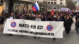 Демонстрации с призывом сохранять нейтралитет в украинском кризисе прошли в ЕС