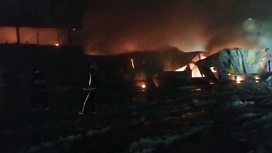 В Одинцове этой ночью тушили крупный пожар