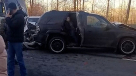 Пьяный водитель грузовика устроил массовую аварию под Петербургом