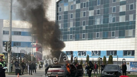 В Астрахани двое детей пострадали в ДТП с возгоранием авто