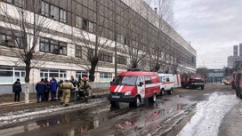 Пожар вспыхнул на Ярославском моторном заводе