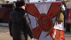 Торжественное вручение Боевого знамени состоялось в штурмовом авиационном полку ВВО в Забайкалье