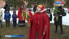 В Новгородском кремле прошел семейный праздник "Птиц кличем! Весну зовем!"