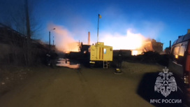 МЧС показало кадры тушения крупного пожара в Нижегородской области