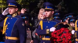 В Краснодаре кадеты прошли маршем с "Бессмертным полком"