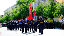 В Астрахани прошло торжественное построение войск в честь Дня Победы