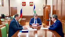 Глава КБР Казбек Коков провел рабочую встречу с Анзором Езаовым и Азаматом Люевым