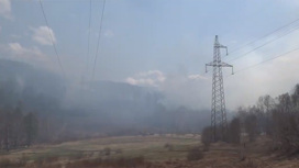 Крупный ландшафтный пожар произошел в районе Молоковки