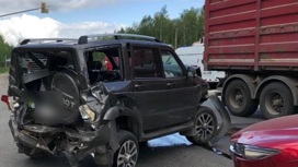 Грузовик протаранил шесть машин на трассе "Холмогоры", погибла женщина