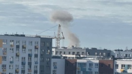 На месте предположительного падения БПЛА в Москве работают экстренные службы