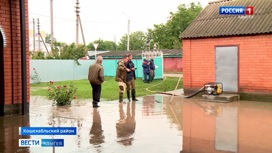 В аул Ходзь Кошехабльского района вновь пришла большая вода