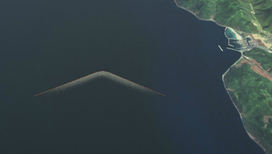 Система Ocean Cleanup длиной в два километра будет развёрнута у берегов острова Цусима в Корейском проливе 