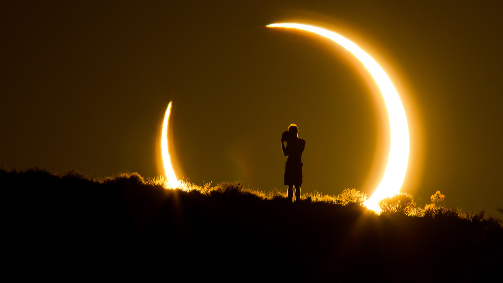 Солнечное затмение в Альбукерке, Нью-Мексико. Фото: Coleen Pinski, Your Shot, National Geographic