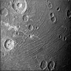 Снимок тёмной стороны Ганимеда, сделанный навигационной камерой Stellar Reference Unit.