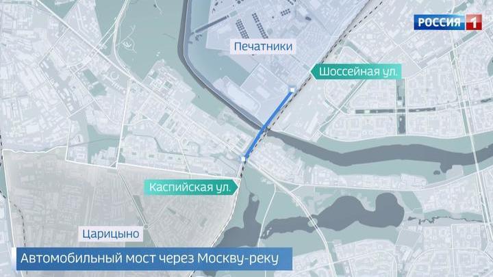 Мост через нагатинский затон схема