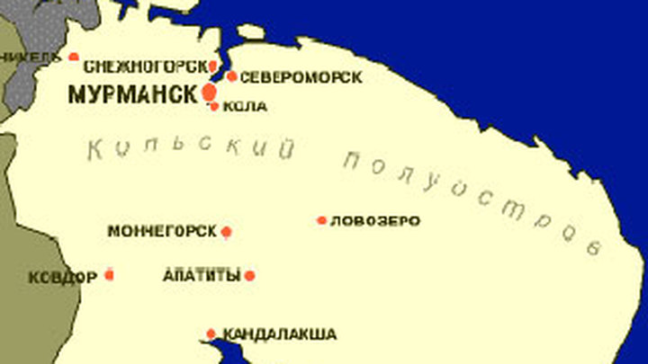 Мурманск местоположение