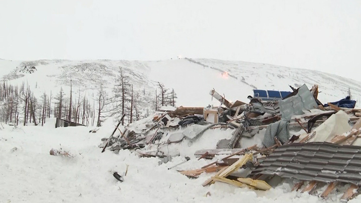 Гора отдельная Норильск лавина