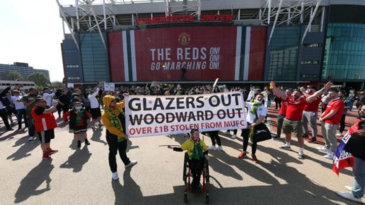Манчестер юнайтед протест против глэйзеров