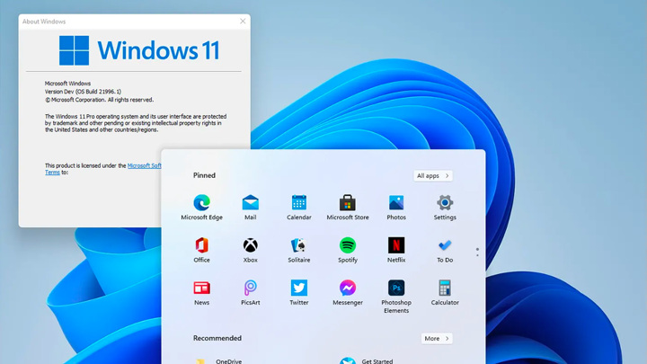 дизайн Windows 11
