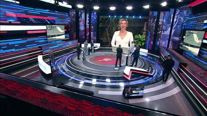 Кадр из программы "60 минут". Захарова