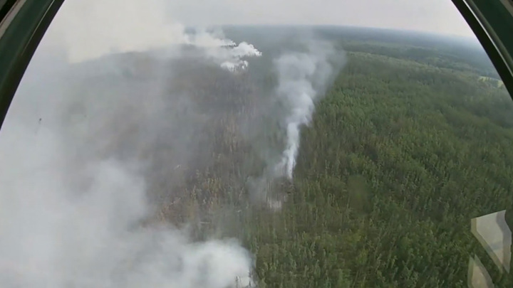 Самолеты Бе-200 используют для борьбы с пожарами в Якутии