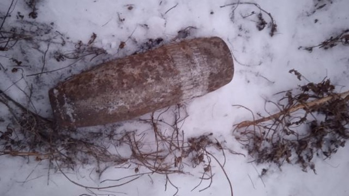 В Улан-Удэ во время прогулки нашли боевой снаряд