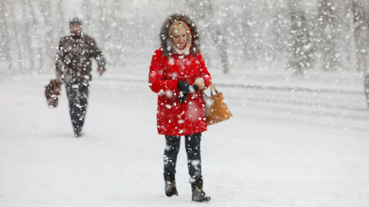 На Москву надвигается мощный снегопад. Новости на "России 24"