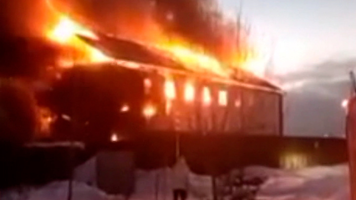 Открытое горение в доме престарелых ликвидировано. Вести-Москва