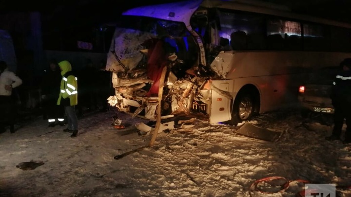 ДТП с автобусом в Татарстане: один погибший, четверо пострадавших