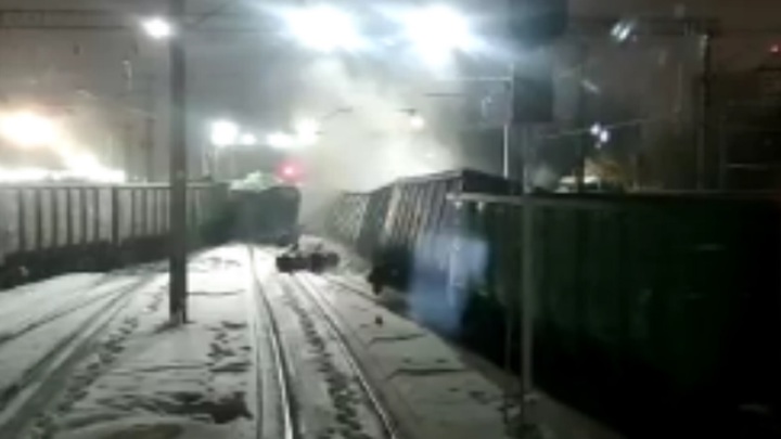 Два железнодорожника в Москве травмированы при сходе вагонов