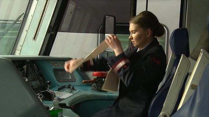 Машинист Дорофеева: первый рабочий день в новой должности. Новости на "России 24"
