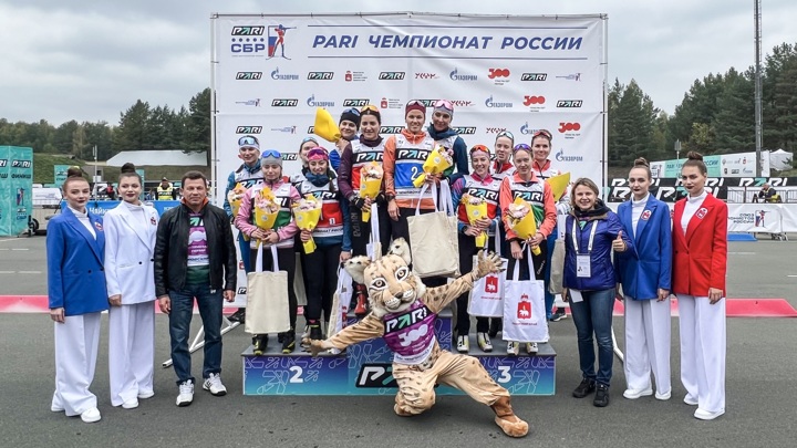 Сборная ХМАО выиграла эстафету на чемпионате России по биатлону