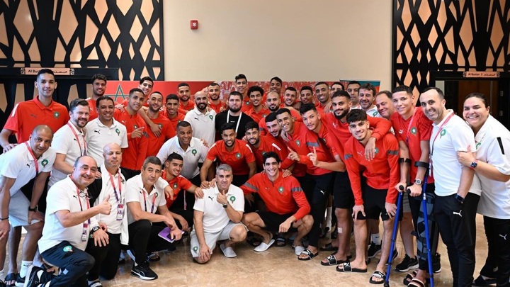 Хабиб посетил сборную Марокко перед матчем чемпионата мира