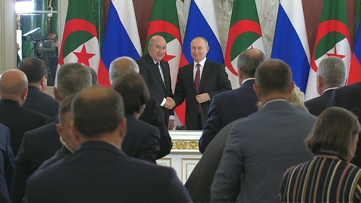 Лидеры России и Алжира обсудили Украину, Судан, Ливию