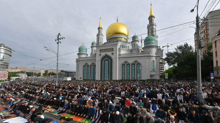 Мусульманский праздник в москве фото