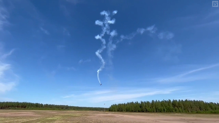 Фото упавшего самолета